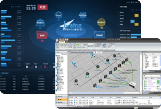 Zenius 모니터링 Dashaboard/Topology Map 모바일 이미지